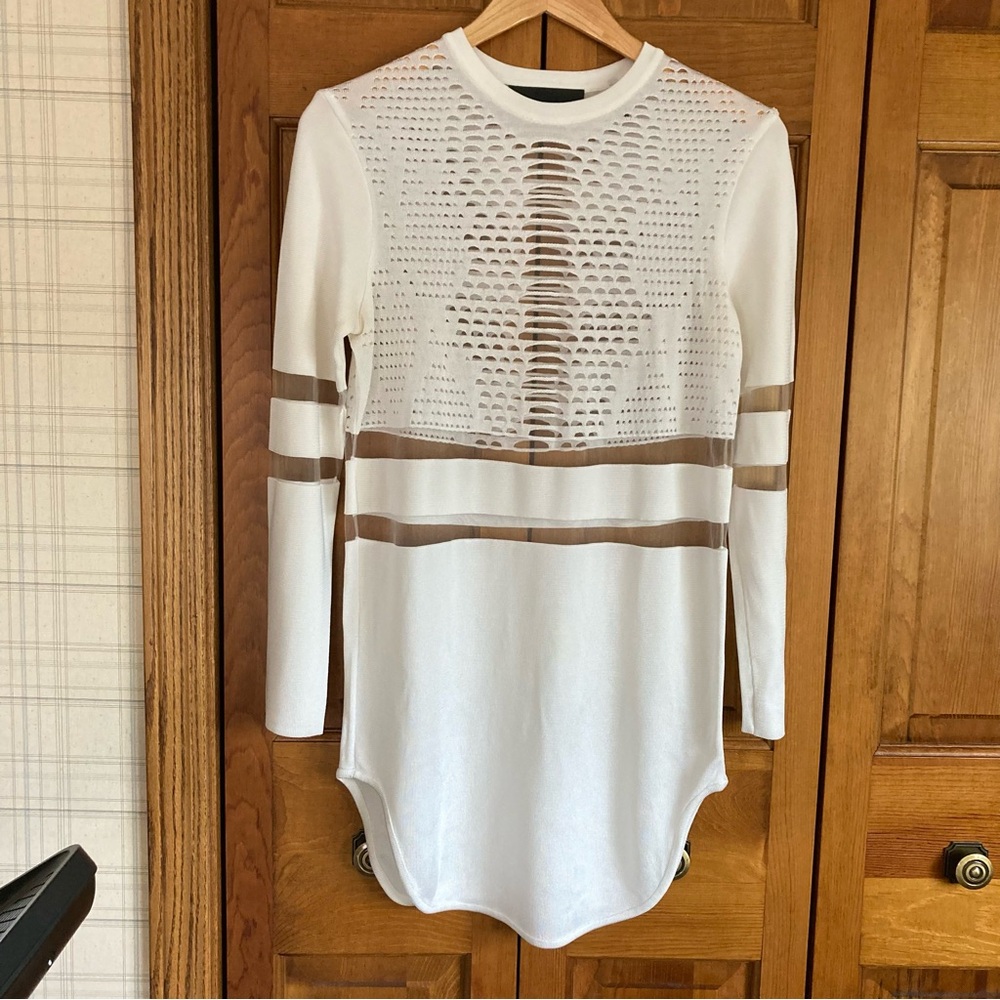 Alexander Wang x H&M White Long Sleeve Mesh Top
